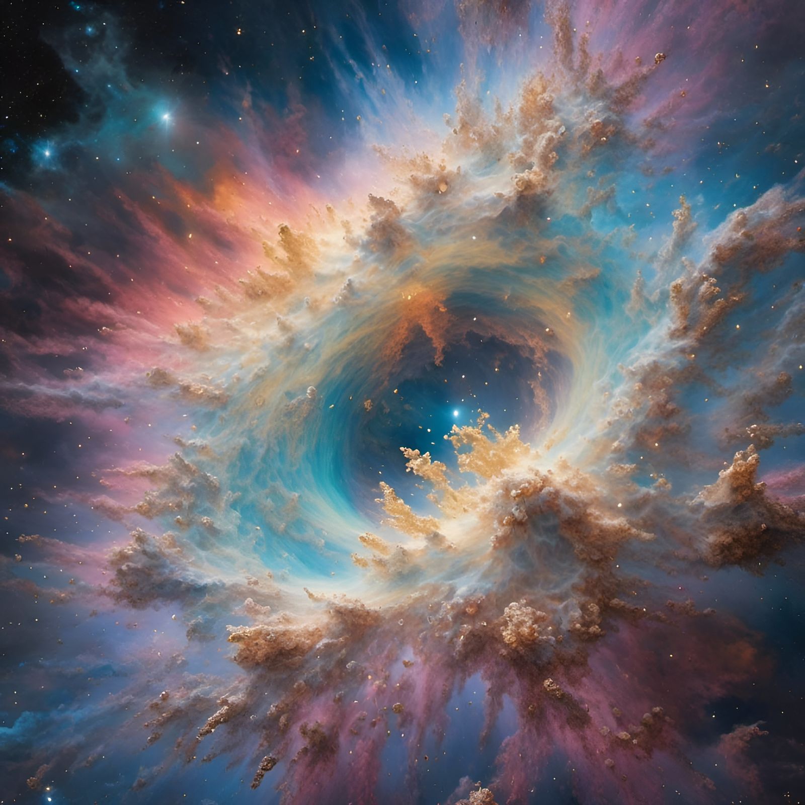 Hyperrealistic Milky Nebula Interior in 8K