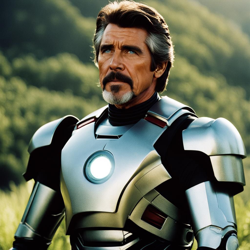James Brolin as Helmetless Iron Man