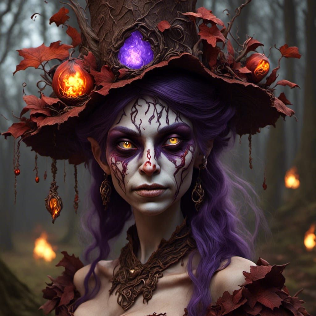 Evil Goblin Throwing Fireball in Fiery Dungeon