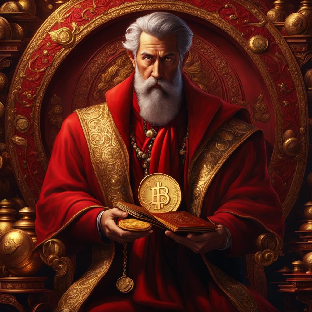 Generous Man Shares Gold Coins: Fantasy Book Cover