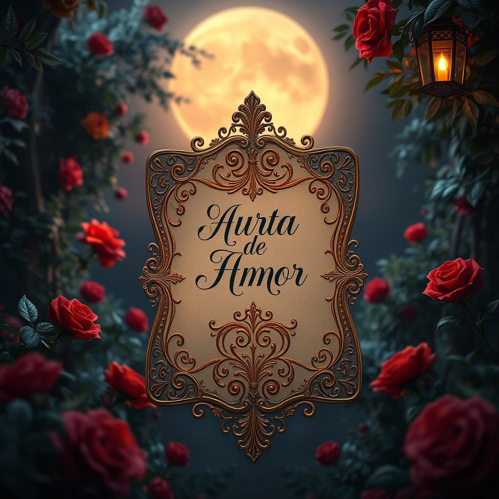 Ornate Spanish Carta de Amor in Mystical Garden