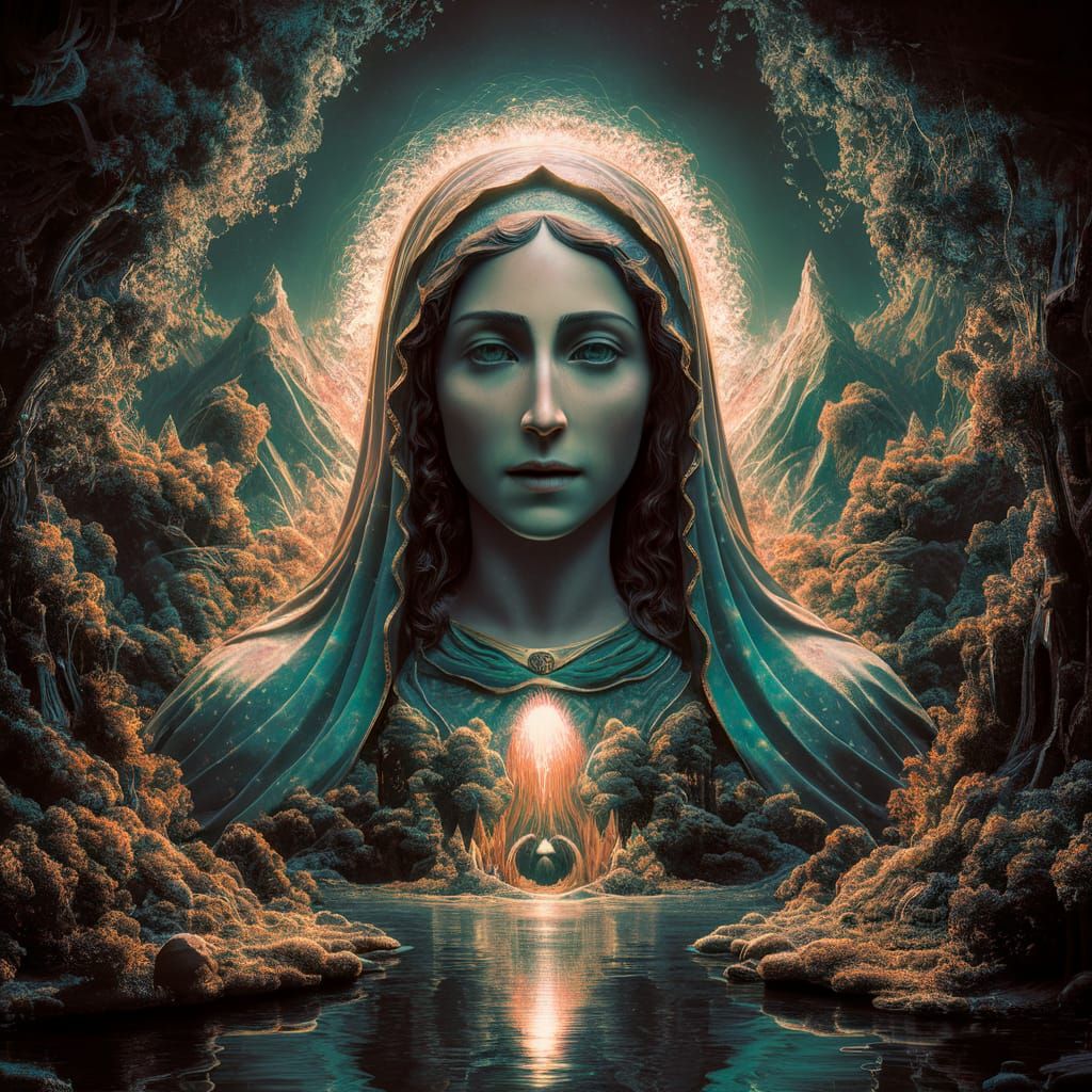 Holy Mary in a Fantastical Realm
