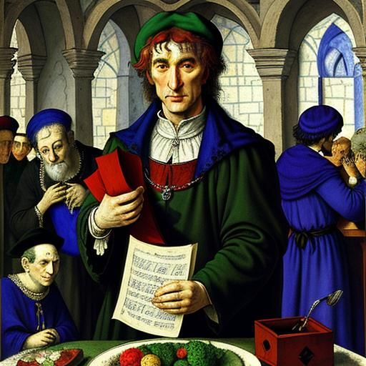 Generosity and Trust: A Surreal Renaissance Scene