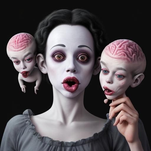 Surreal Mimes Reveal Brains in Mouths as Claymation