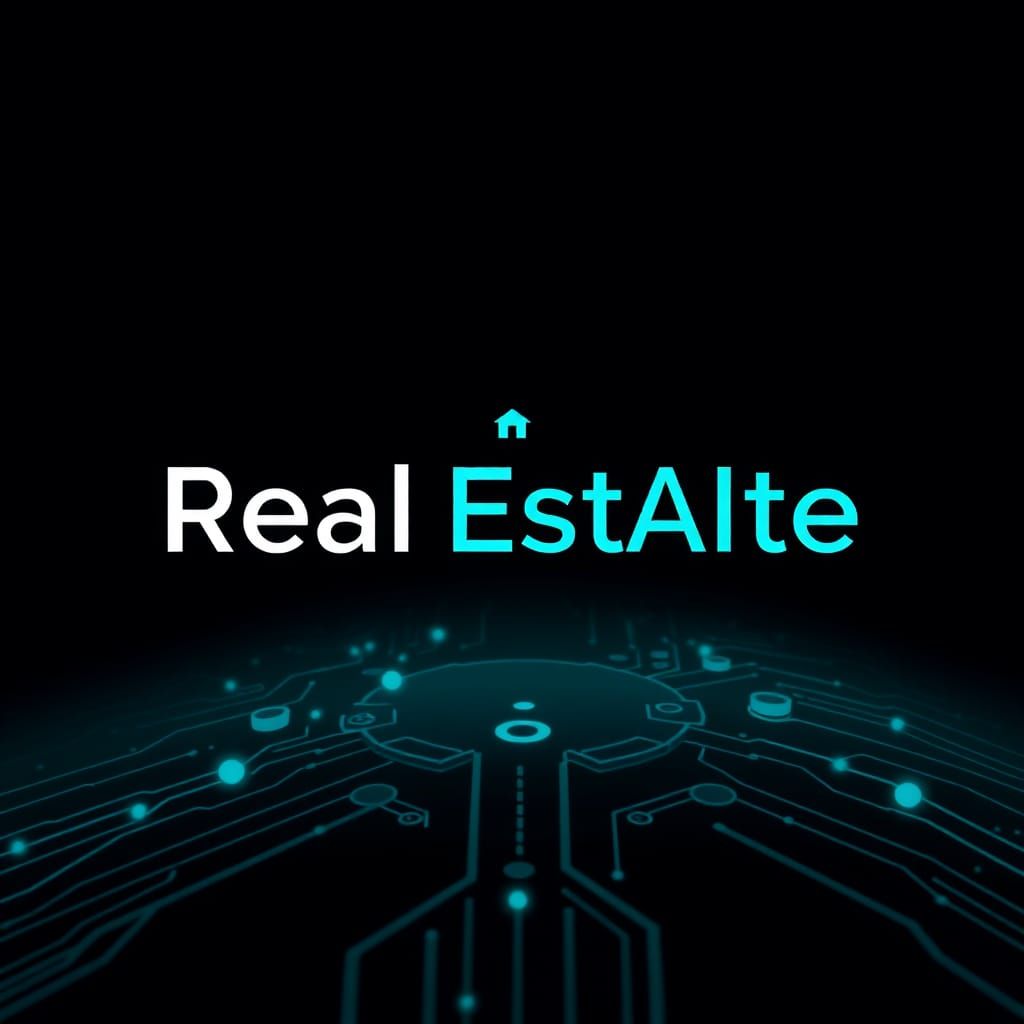 Real EstAIte: Modern AI-Driven Real Estate Logo