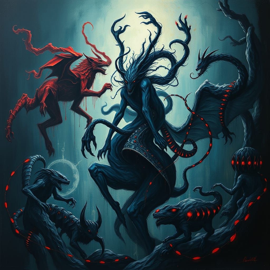 Baltic Mythological Deities in Dark, Lyrical Patterns