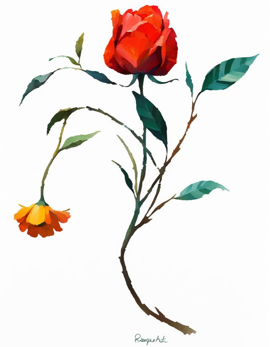 Impressionistic Image with Rich Color and Texture