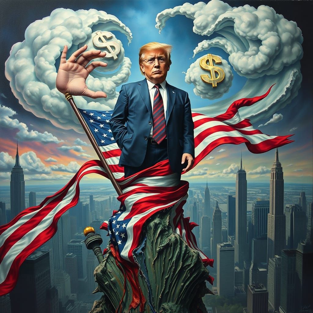 Fascism's Dark Ascension: A Surreal Descent into Chaos