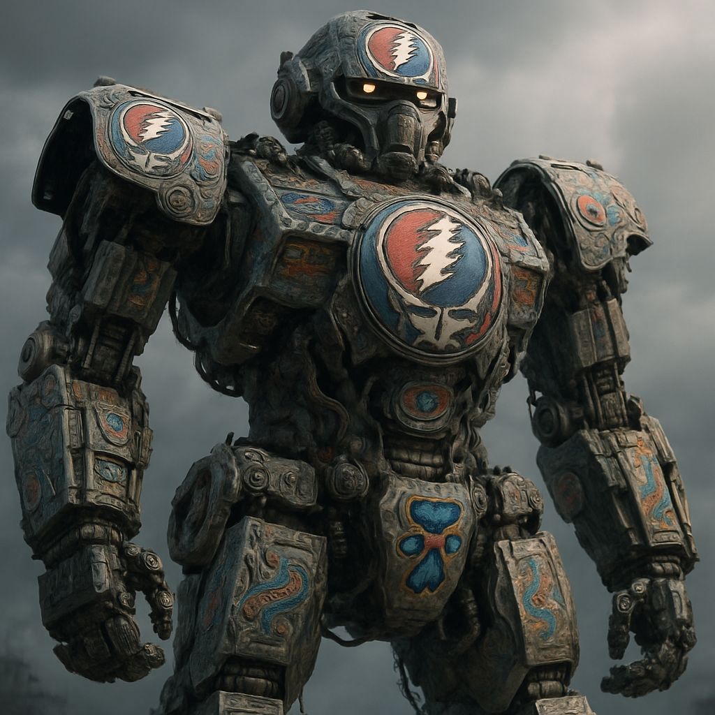 Grateful Dead Inspired Mecha Robot: CGI Realism