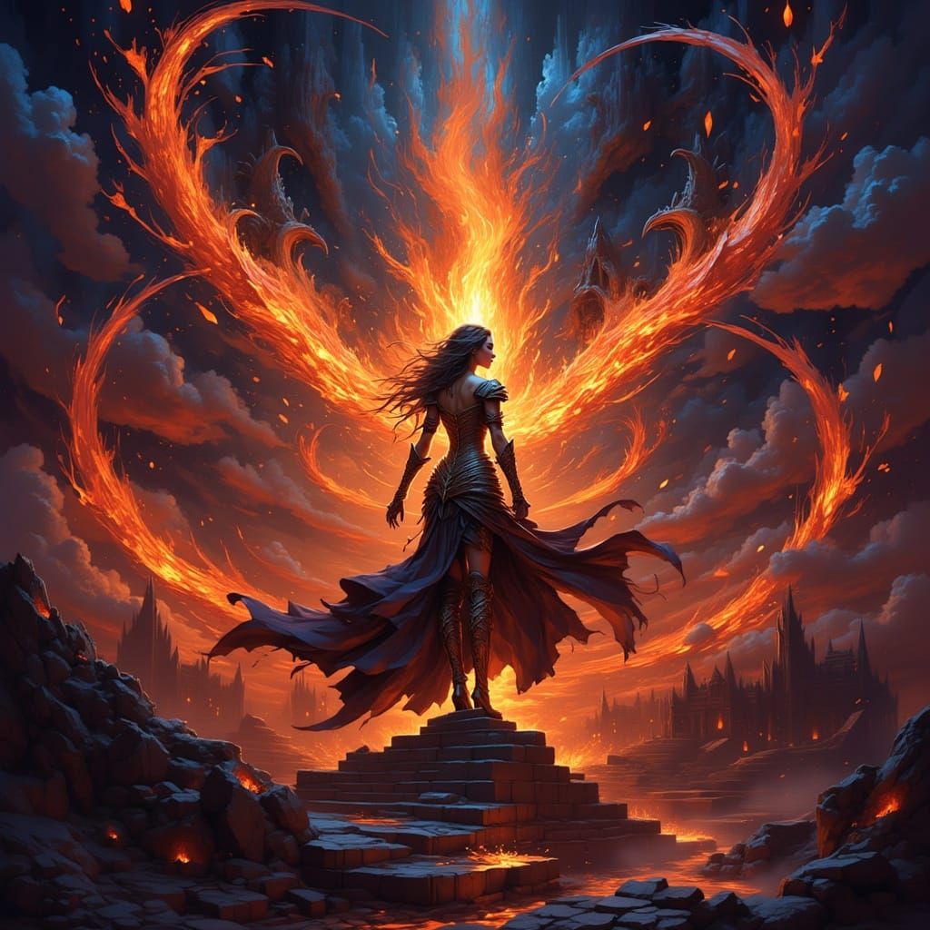 Starfire Warrior Ascends with Fiery Power