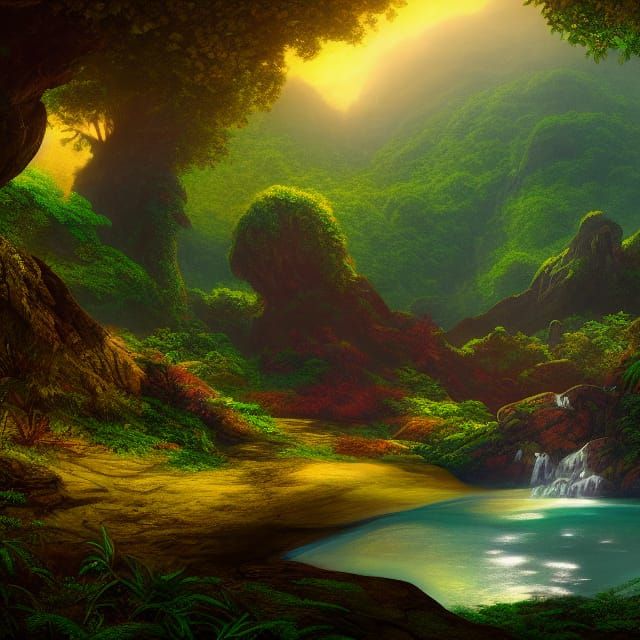 El Yunque National Forest: Fantastical Matte Painting