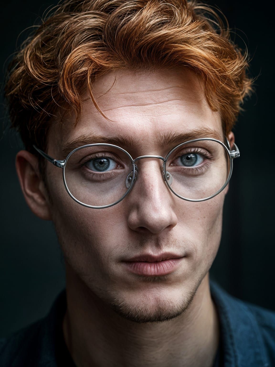 A Freckled Gentleman in Amber Light