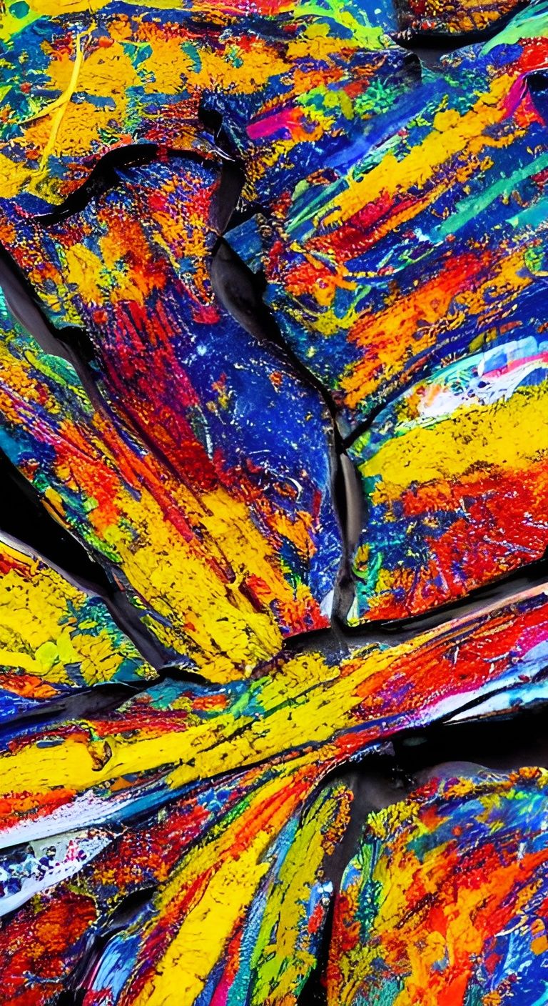 Crackle paint abstract for the week