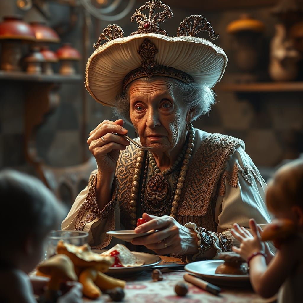 Majestic Mushroom Queen in Hyper-Realistic 4K