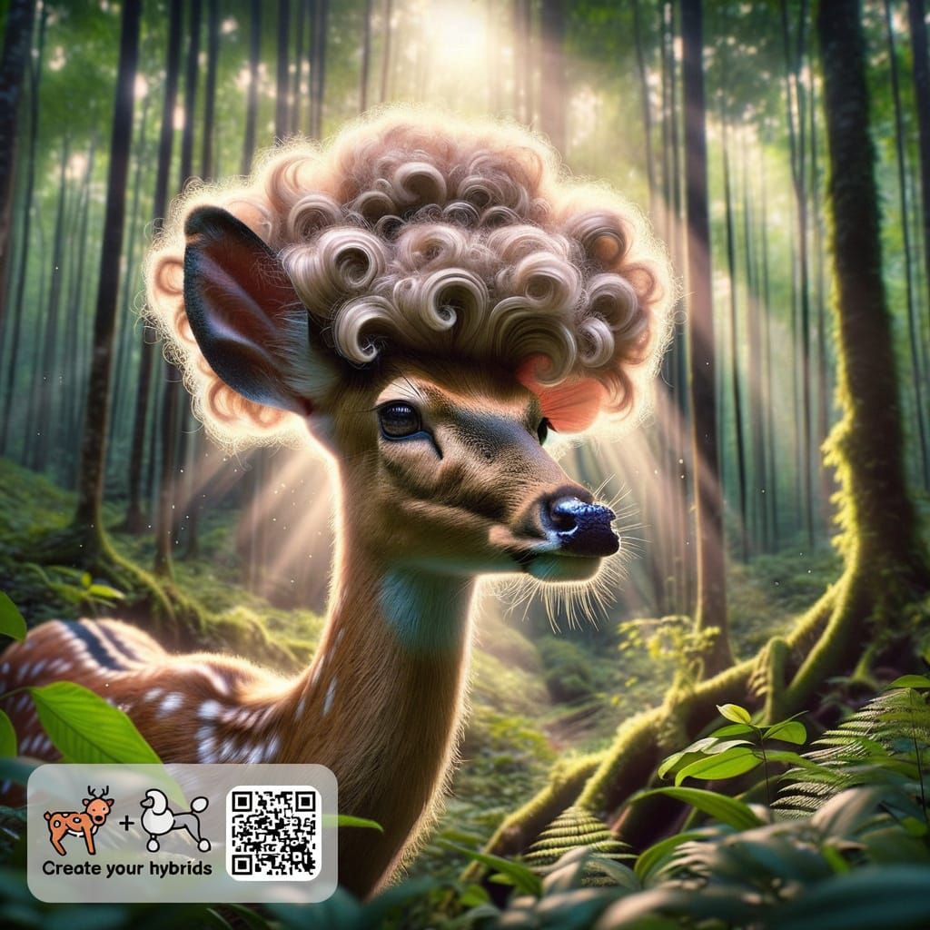 Deeroodle: A Whimsical Deer-Poodle Hybrid