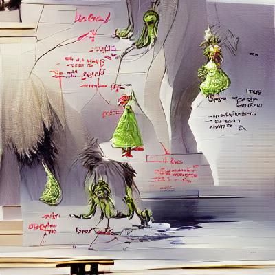 The Grinch Christmas Concept Art Illustration