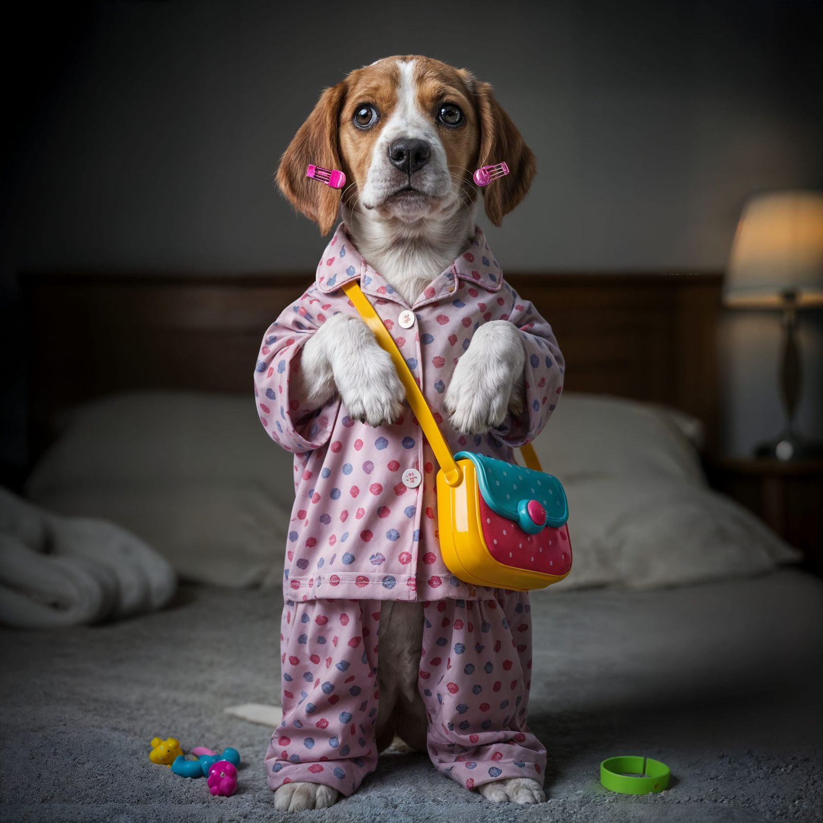Puppy Hilariously Pretends to Be a Little Girl
