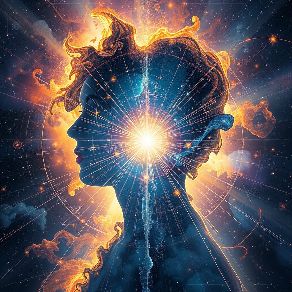 Astral Cosmic Being in Holographic Light