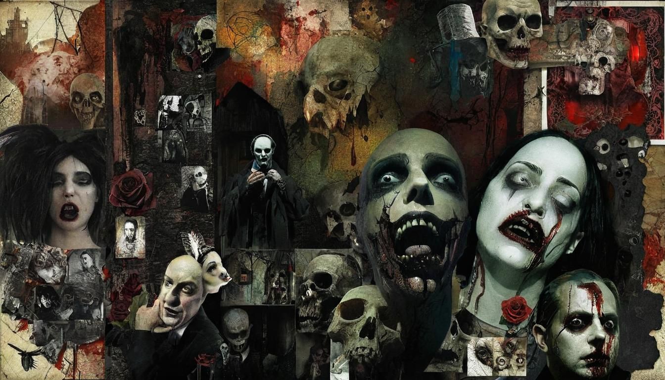 Schizophrenia: A Gothic Horror Collage