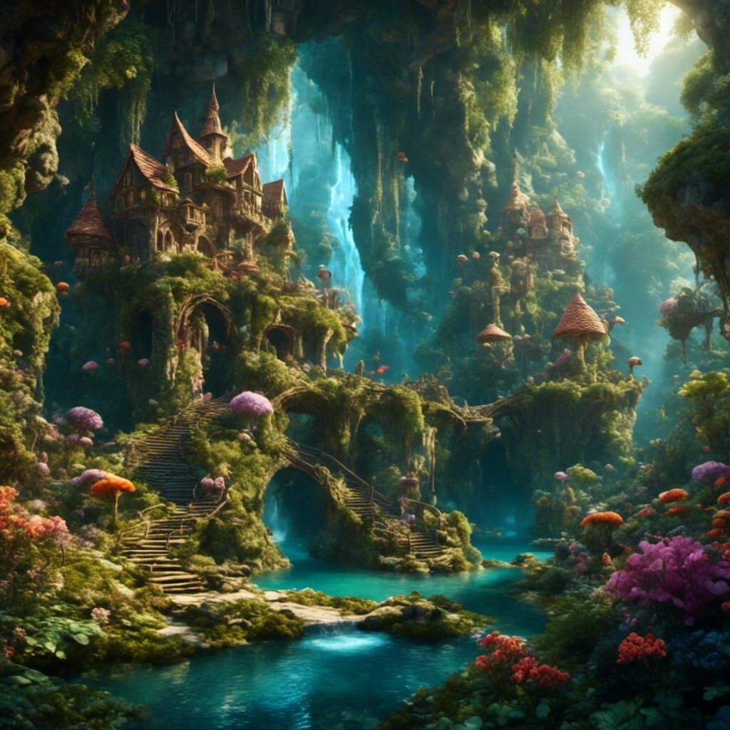 grotto with fairies