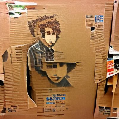 Cubist Cardboard Portrait: Abstract Geometric Art