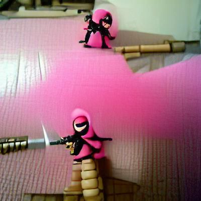 Bubblegum Pink Ninja Assassins