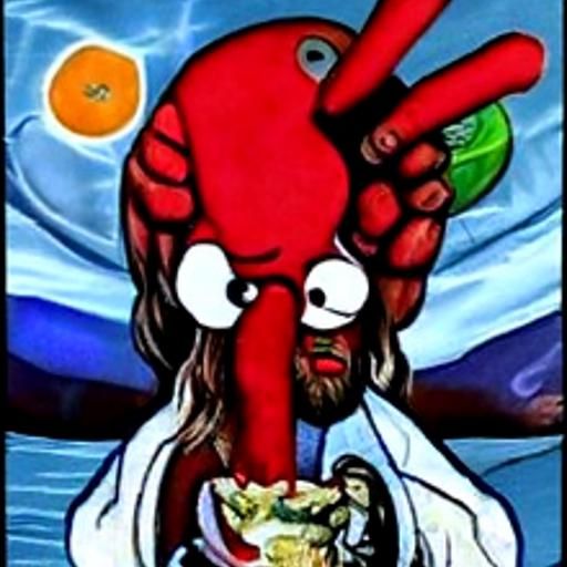 jesus christ eating zoidberg