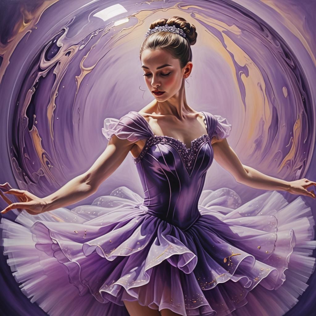 Ballerina Dancing in Orb: Surreal Macro Photography