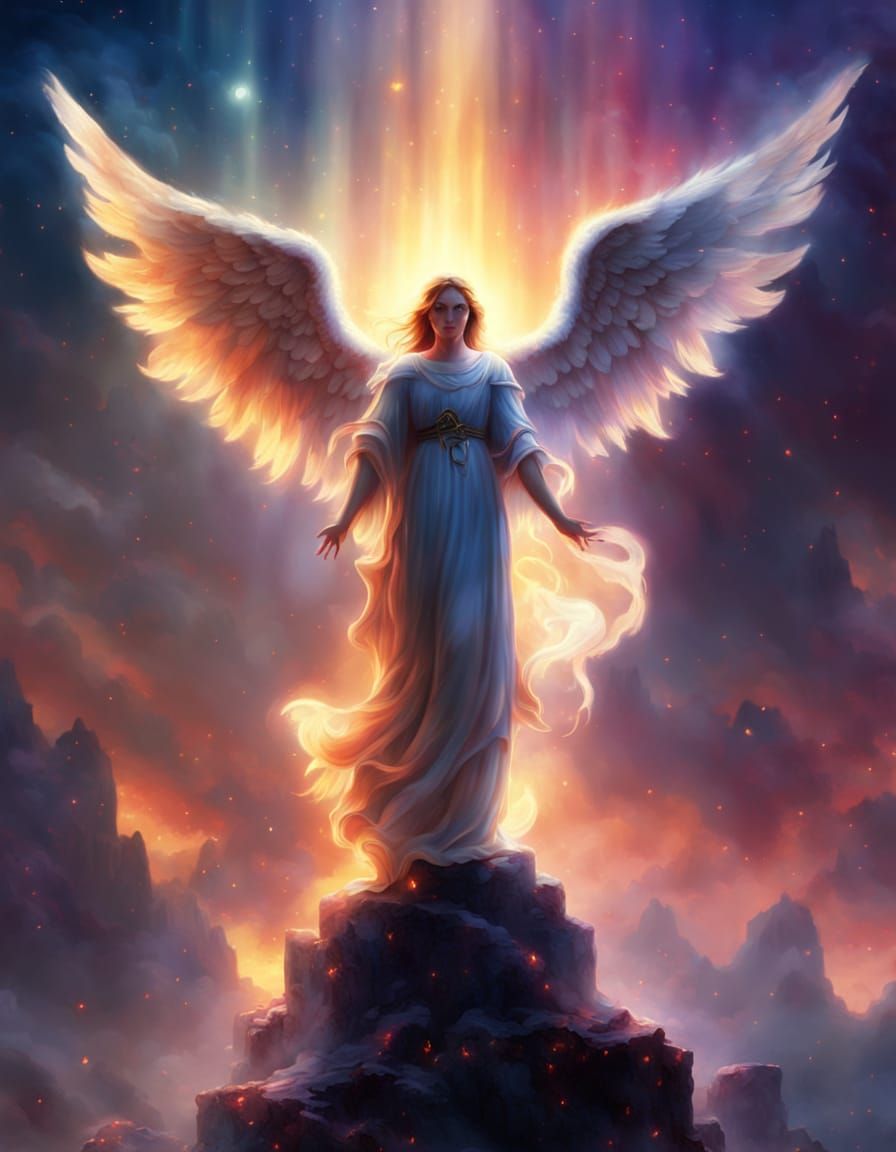 Angel of Divine Balance in Soft Focus
