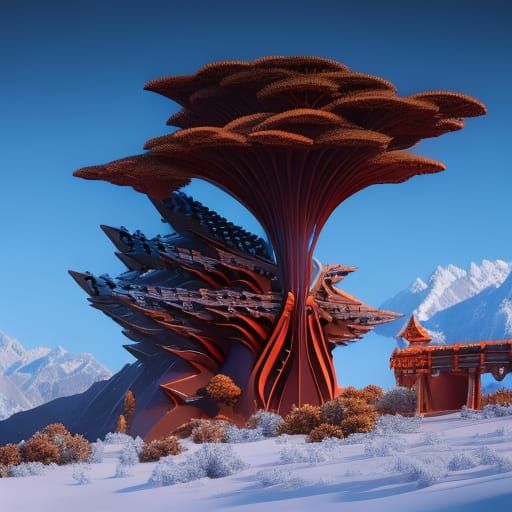 Holographic Bird with Colorful Plume