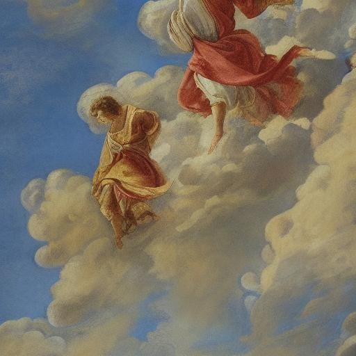 Baroque Landscape Painting with Dispersing Clouds