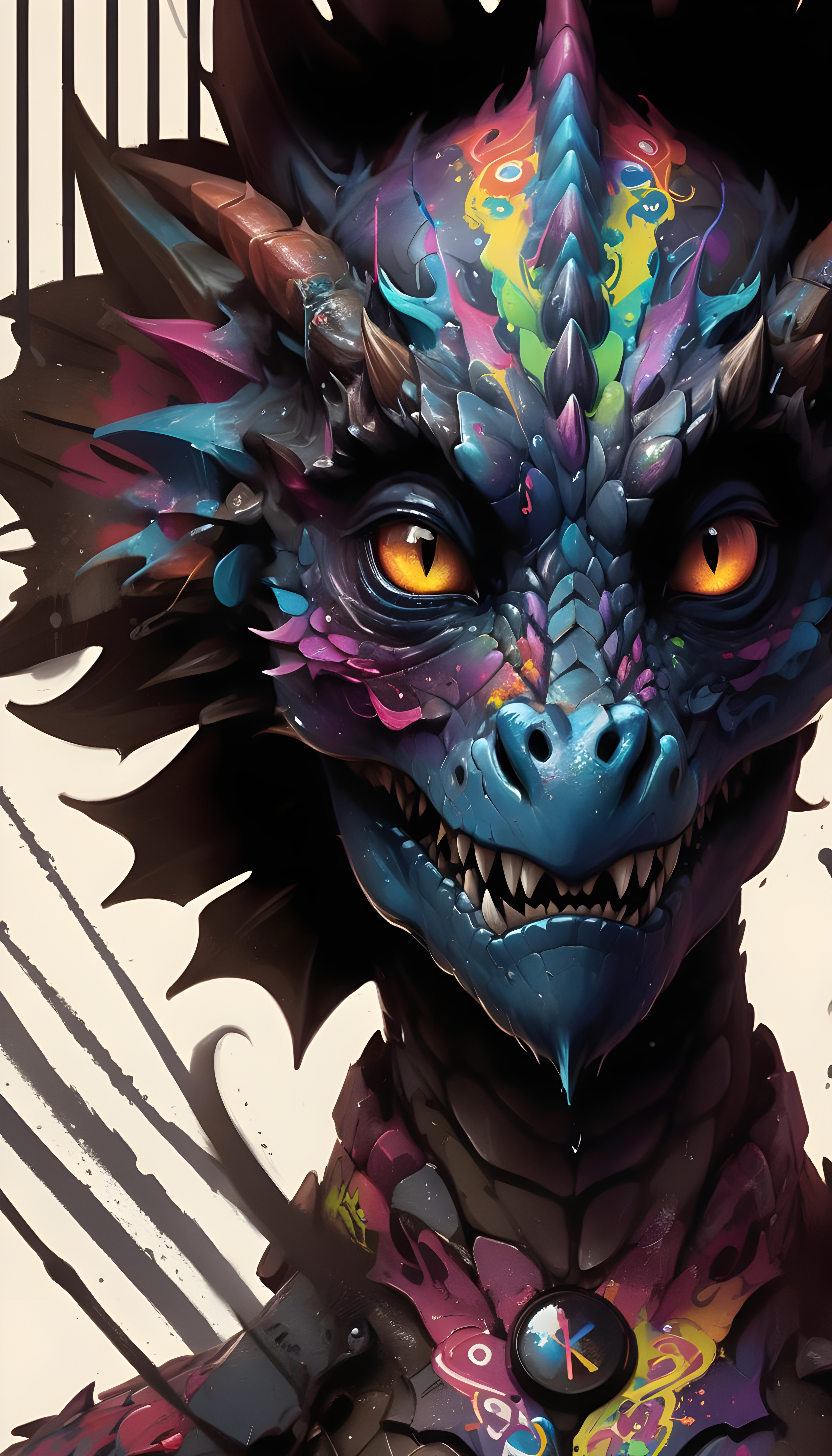 Dragon in 3D Digital Art Style