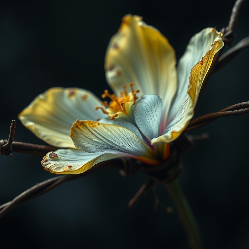 Hope Crushed by War in a Haunting Barbed Wire Landscape