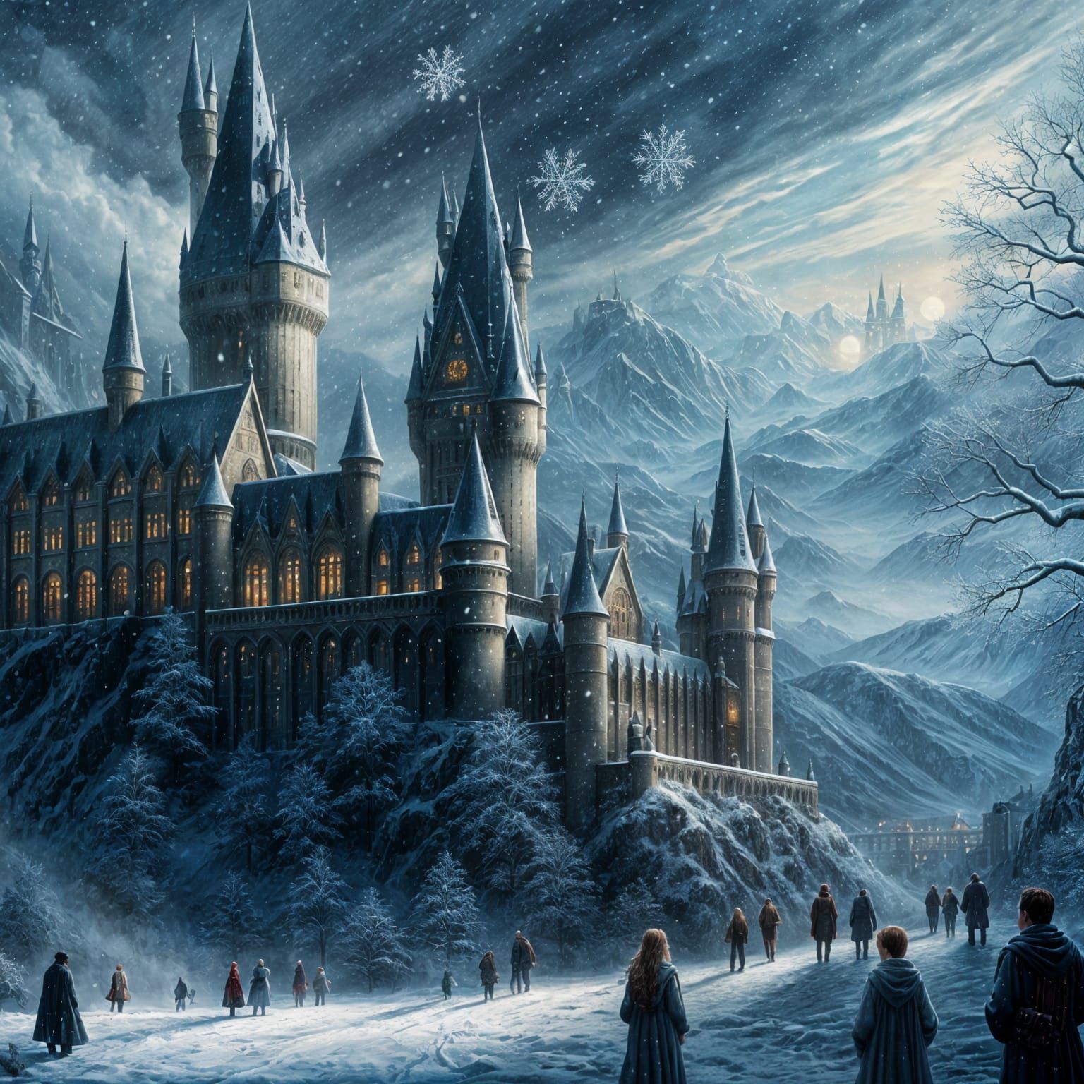 Whimsical Winter Wonderland at Hogwarts