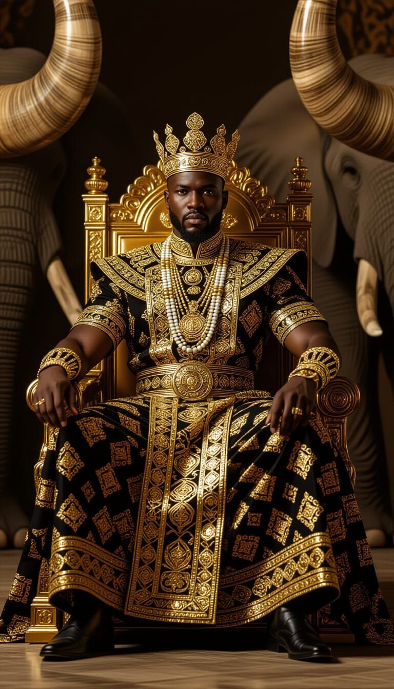 Nigerian Prince in Traditional Royal Regalia