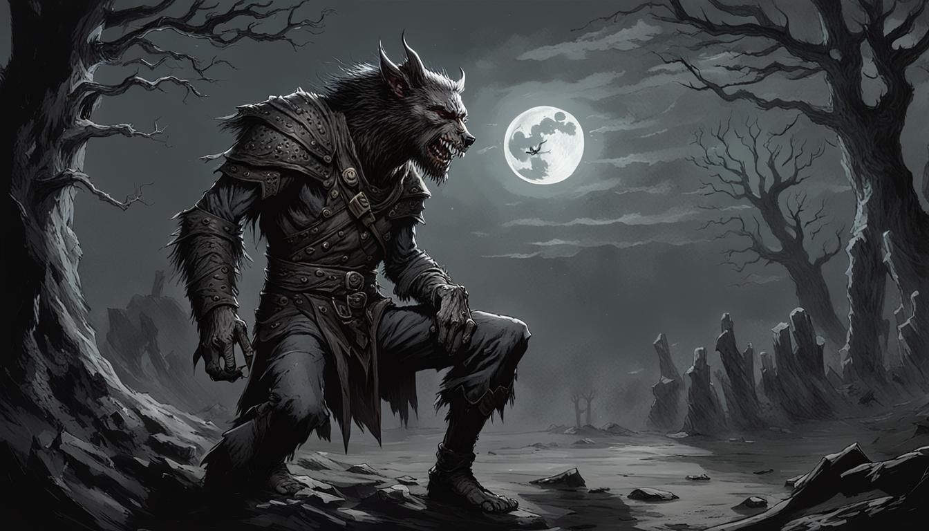Wood Elf Transformation: Dark Fantasy Werewolf