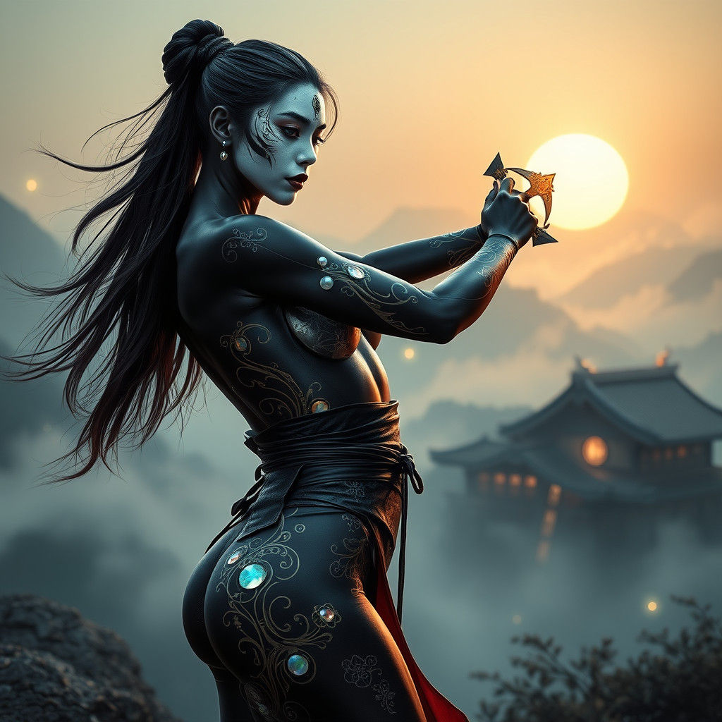 Immeasurable beauty and agility ready for the night