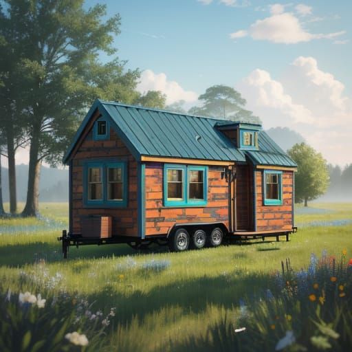 Vibrant Meadow Tiny House Concept Art