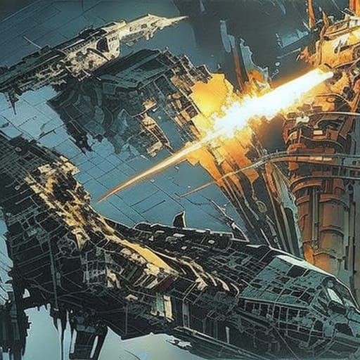 Catastrophic Space Mission Art