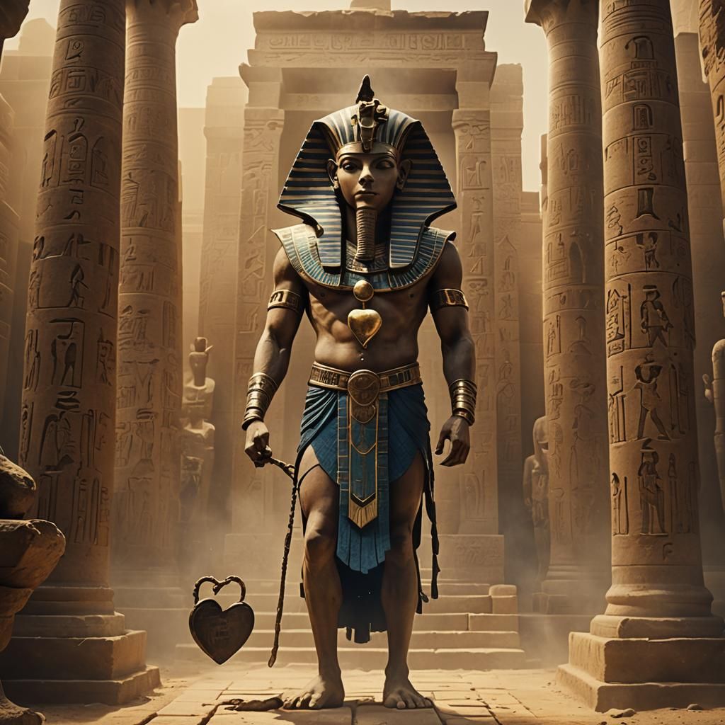 Egyptian God Weighs Heart in Ancient Temple