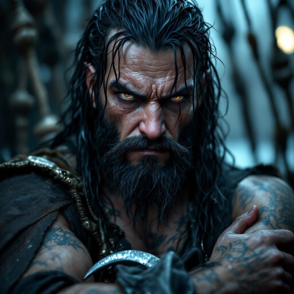 Fantasy Pirate Captain Portrait in Hyper-Realistic Style