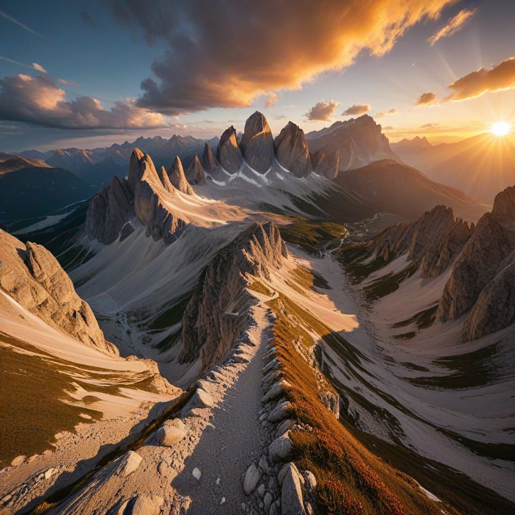Tre Cime di Lavaredo: Panoramic Sunset Landscape