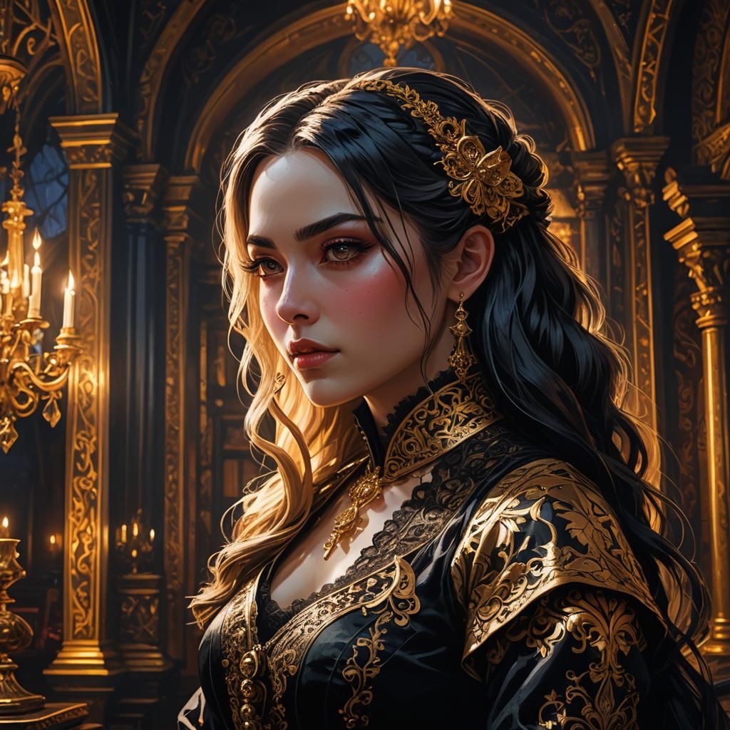 Vampire girl portrait