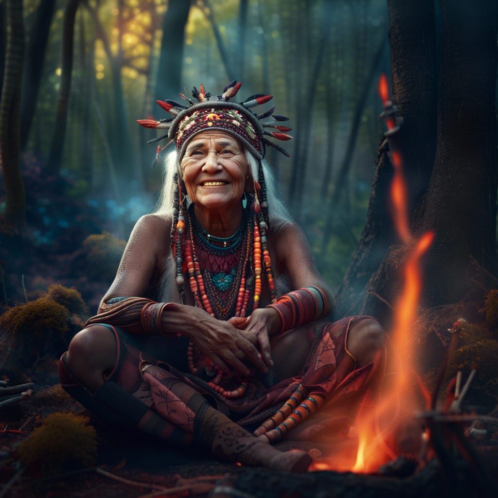 Ceremony. Gratitude to Mother Earth