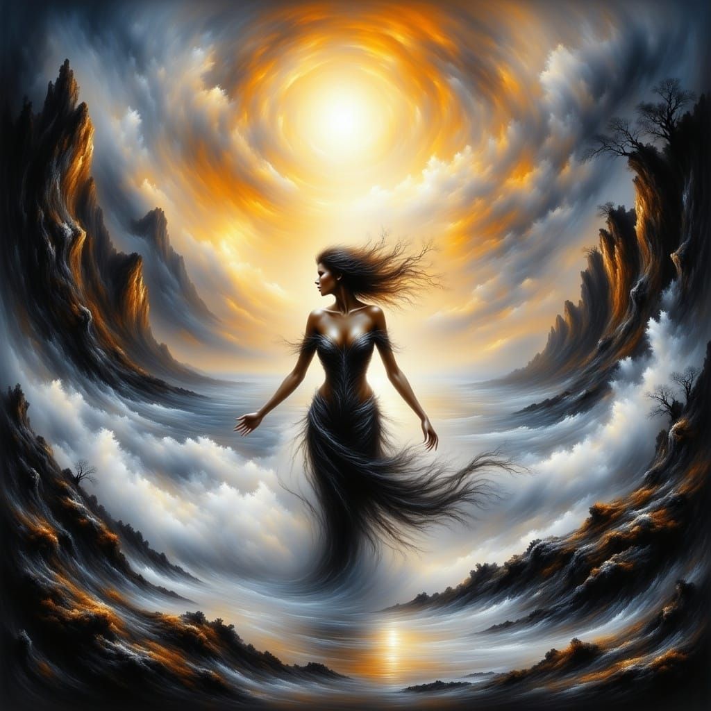 Venus Emerges from the Sea: Ash Thorp Style