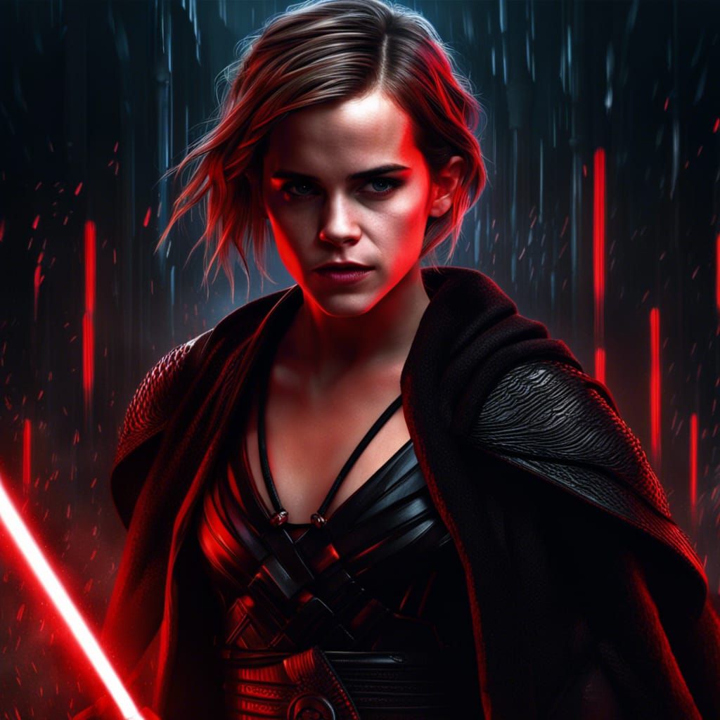 Emma Watson as Sith Lord in Fantasy Art