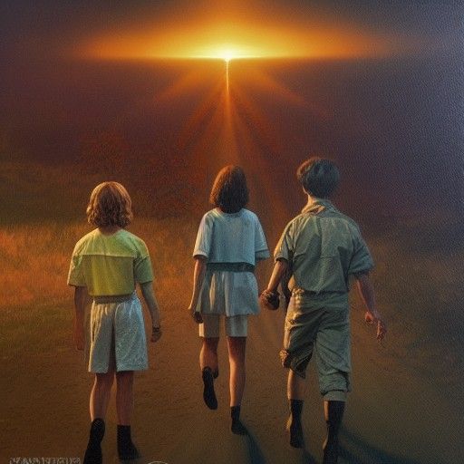 Stranger Things Inspired Oil Painting