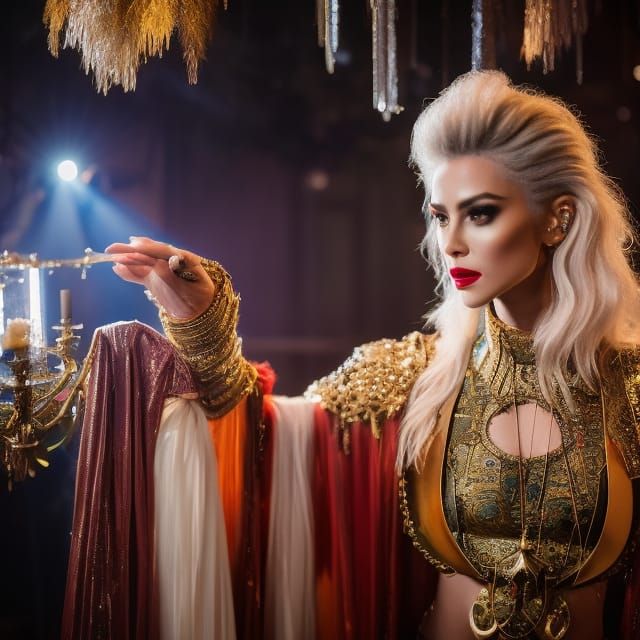 David Bowie Labyrinth Portrait with Crystal Ball