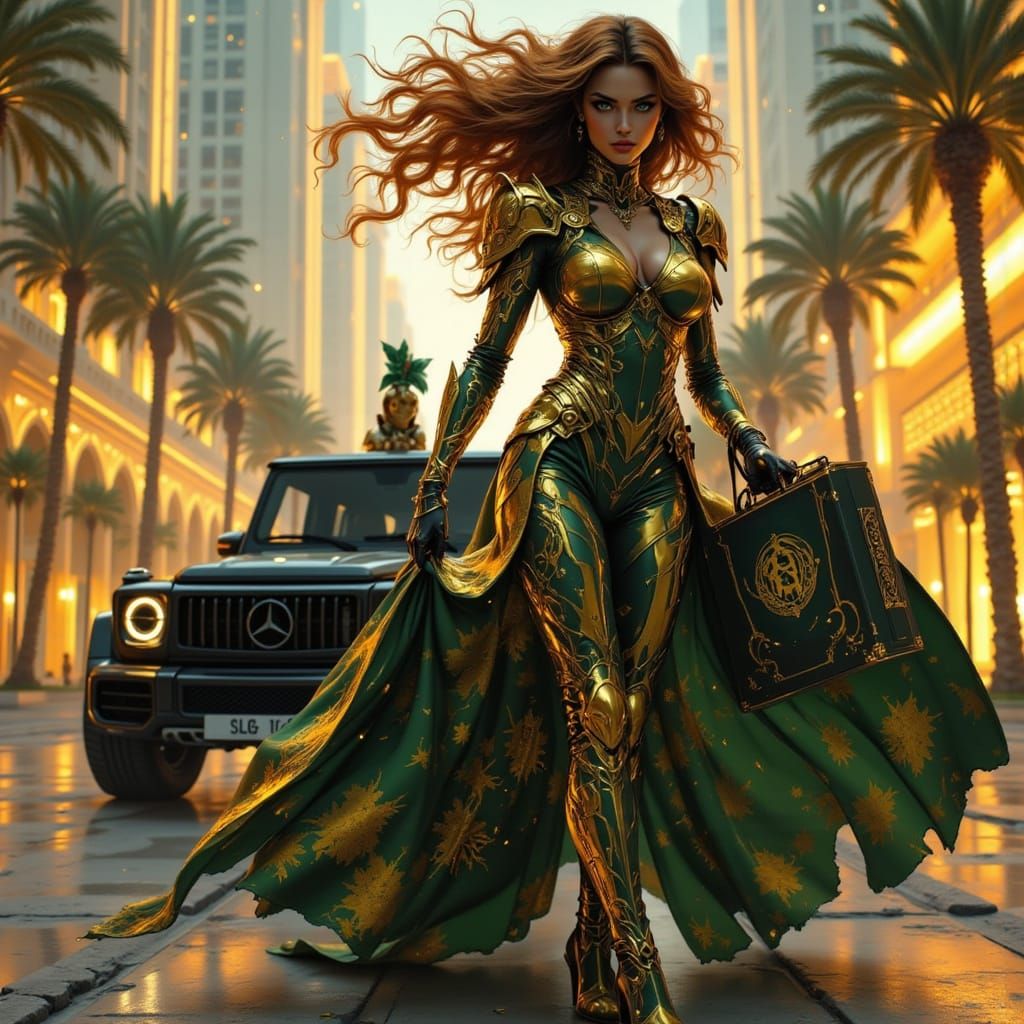 Heroine's Dubai Mall Shopping Procession in Cel-Shading Styl...