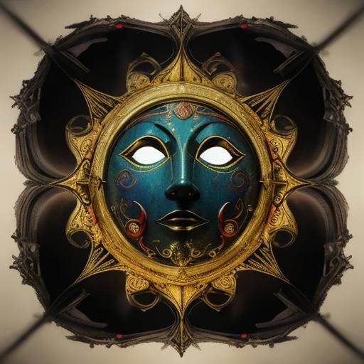 Abstract Laminar Flow in Electric Blue and Red